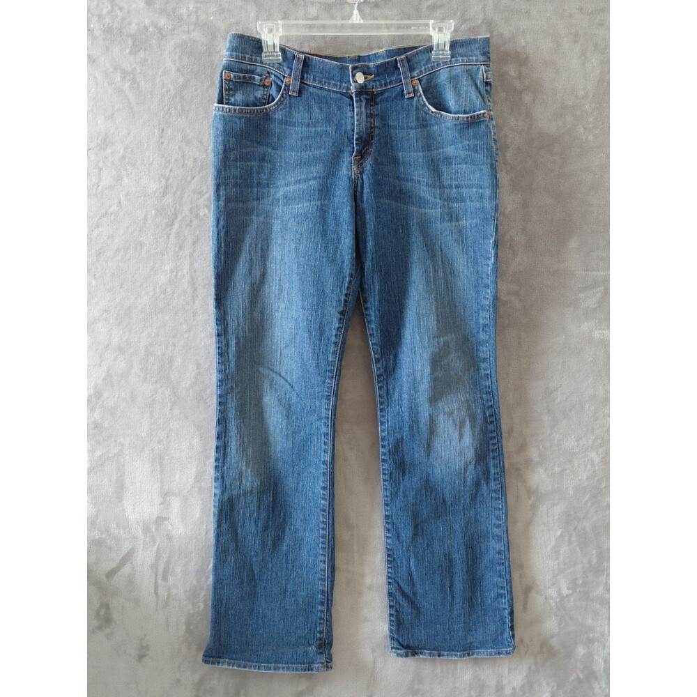 Lucky Brand Mid Rise Flare Jeans Women's 10/30 Fit=32 Regular Blue Dungarees